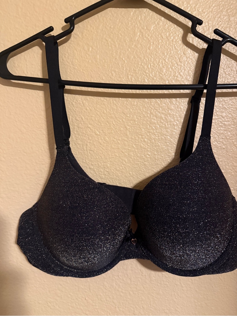 Victoria's Secret Sparkle Push-Up Bra - Black
